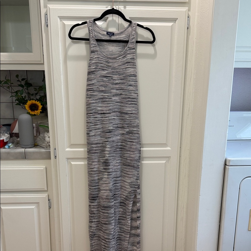 Splendid Gray Space-Dye Racerback Maxi Dress